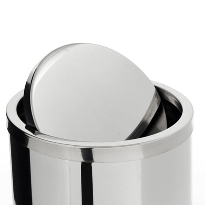 Bidone gettacarte c/coperchio 9L EVAN inox