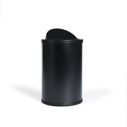 Bidone gettacarte c/coperchio 9L EVAN nero