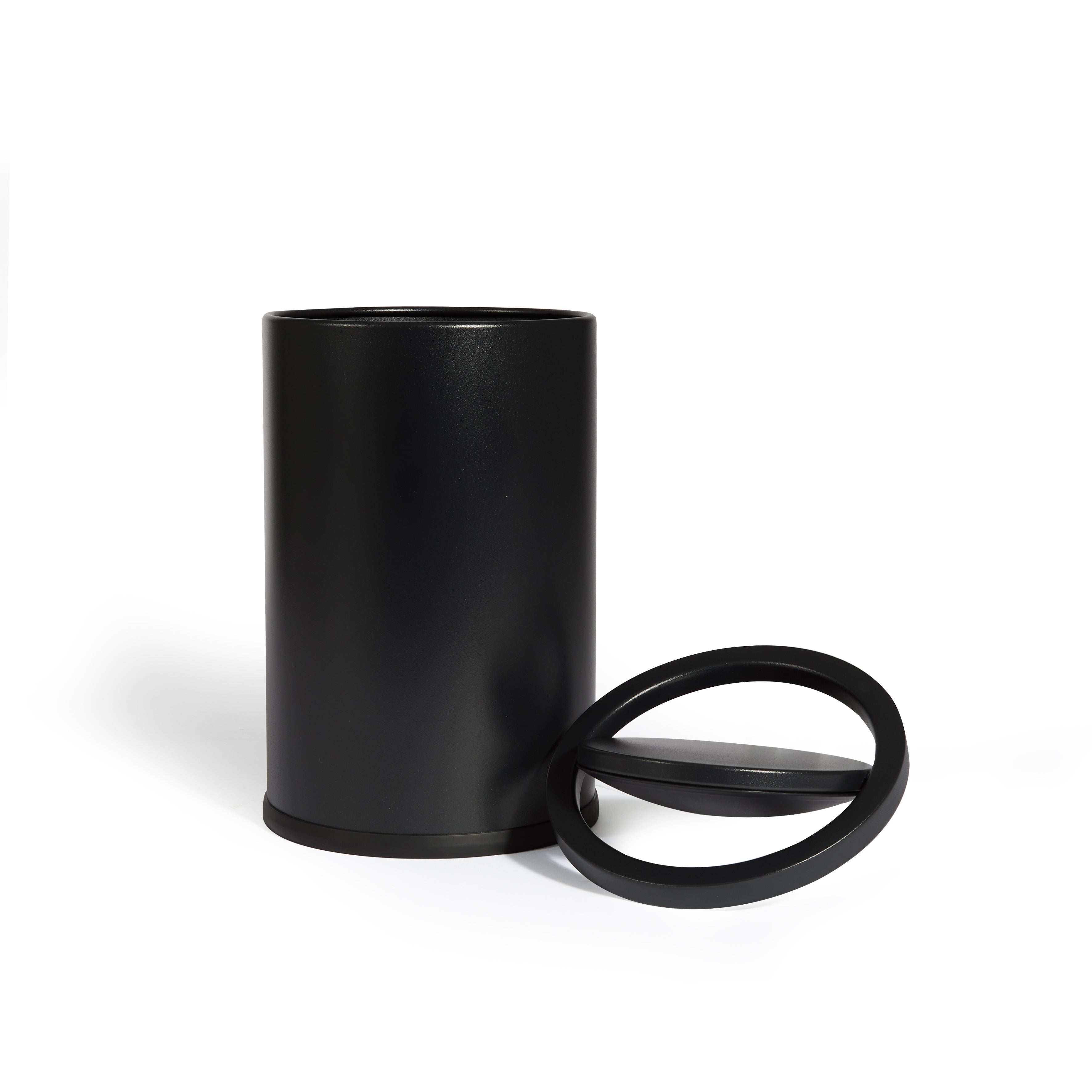 Bidone gettacarte c/coperchio 9L EVAN nero