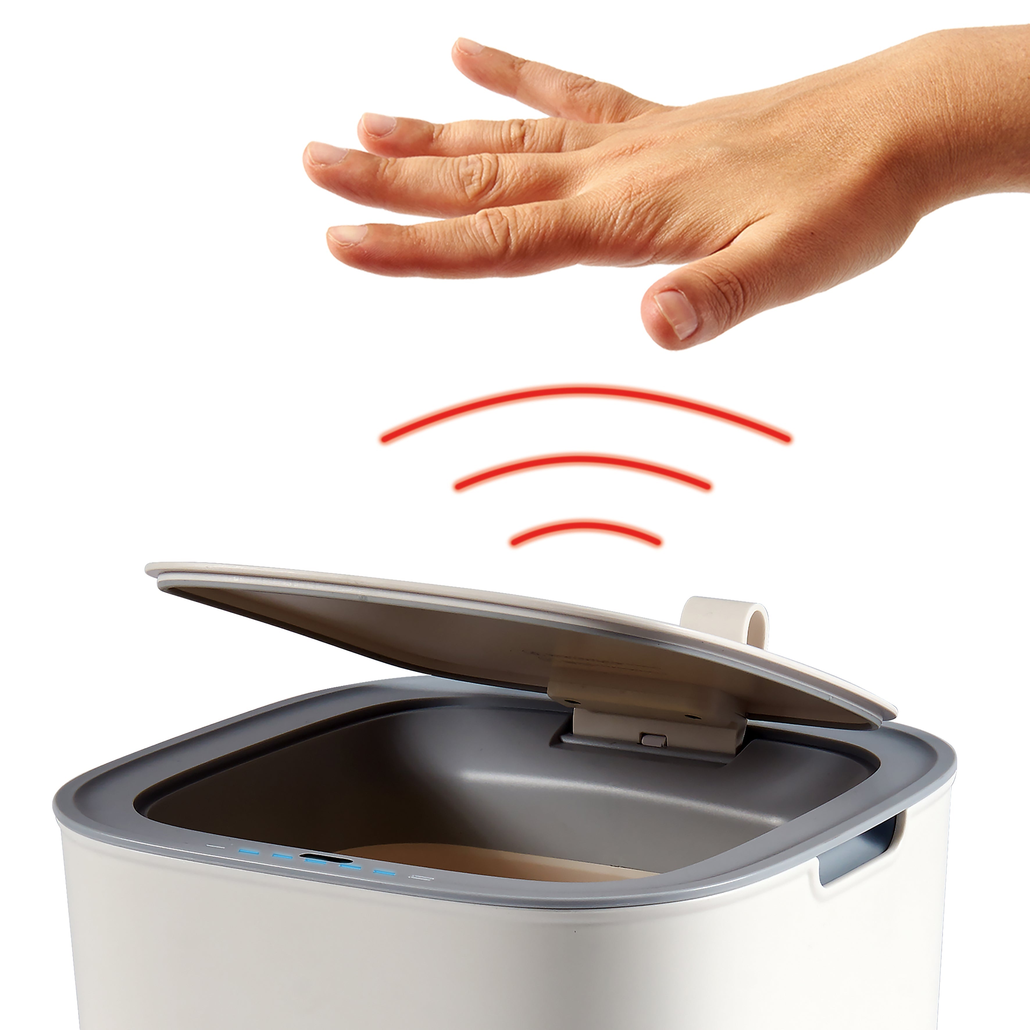 Bidone con sensore 9L IGOR bianco