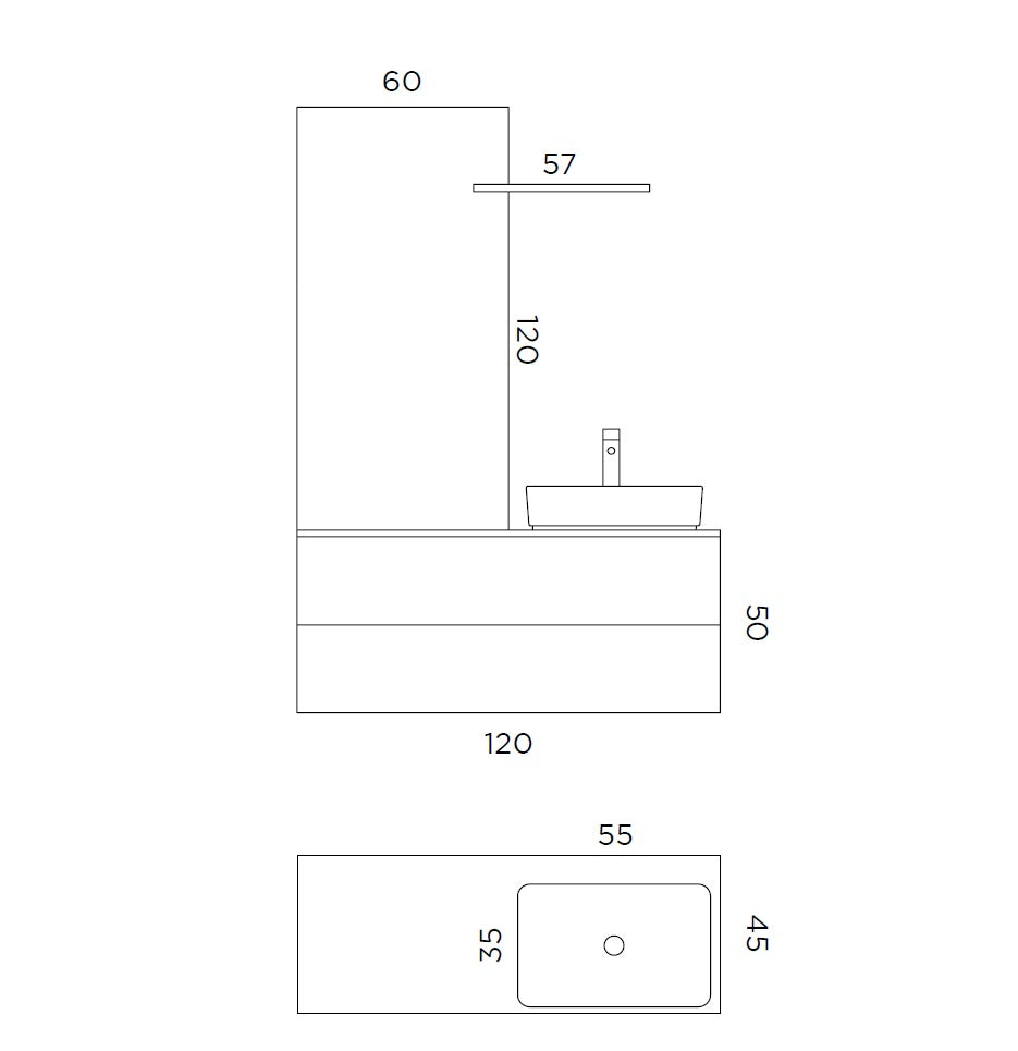 Composizione CUPIDO-51 azzurro tiffany