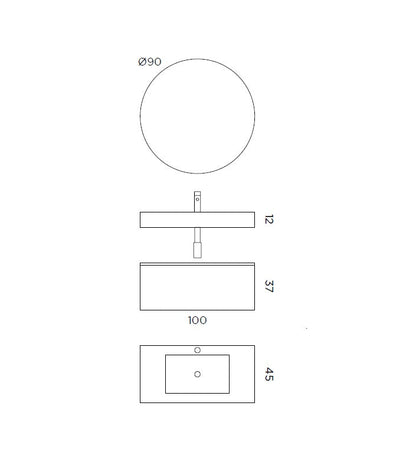 Composizione CUPIDO-55 rosa cipria