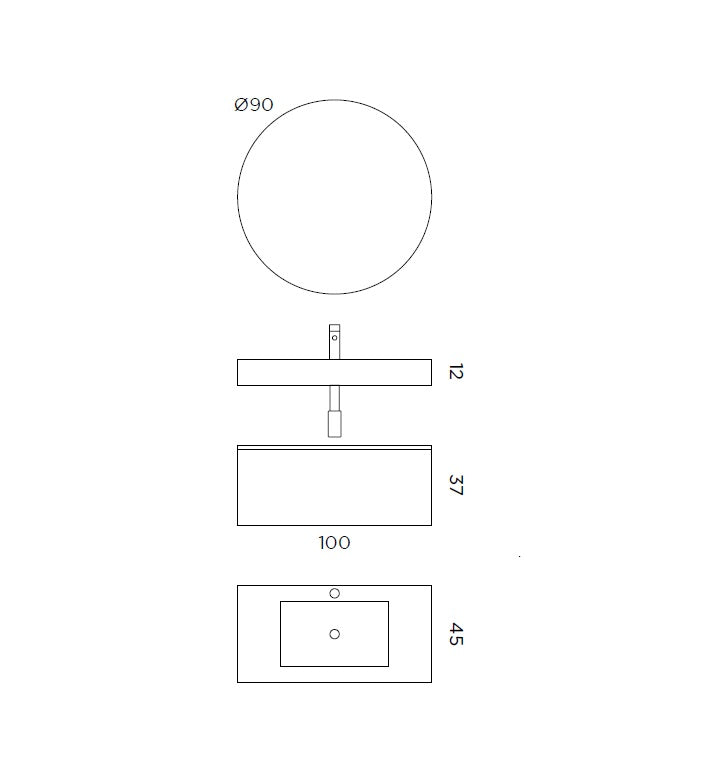 Composizione CUPIDO-55 verde salvia