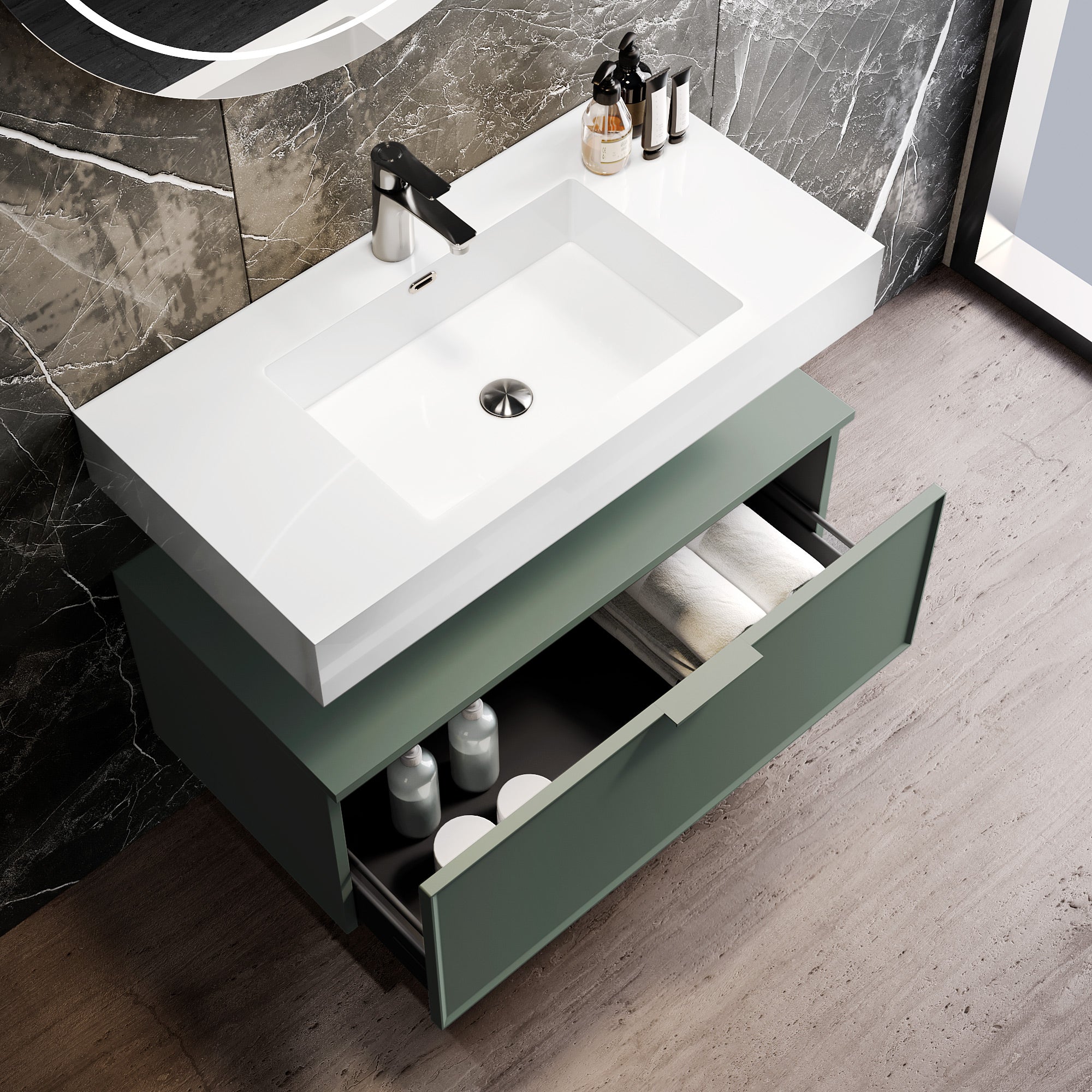 Composizione CUPIDO-55 verde salvia