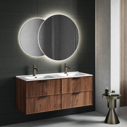 Composizione doppia vasca CUPIDO-61 rovere rio