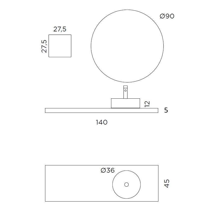 Composizione CUPIDO-63 antracite/marquinia