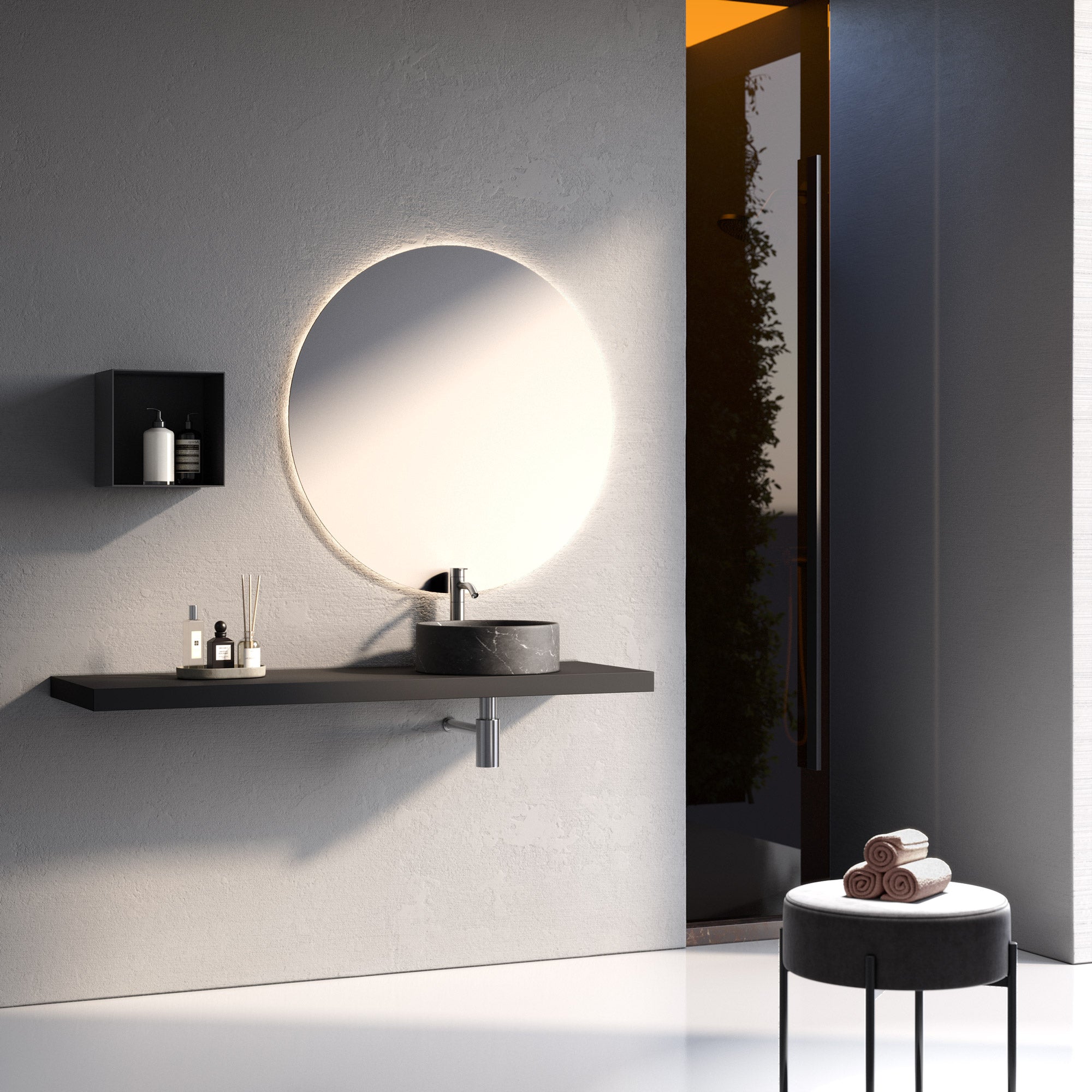 Composizione CUPIDO-63 antracite/marquinia