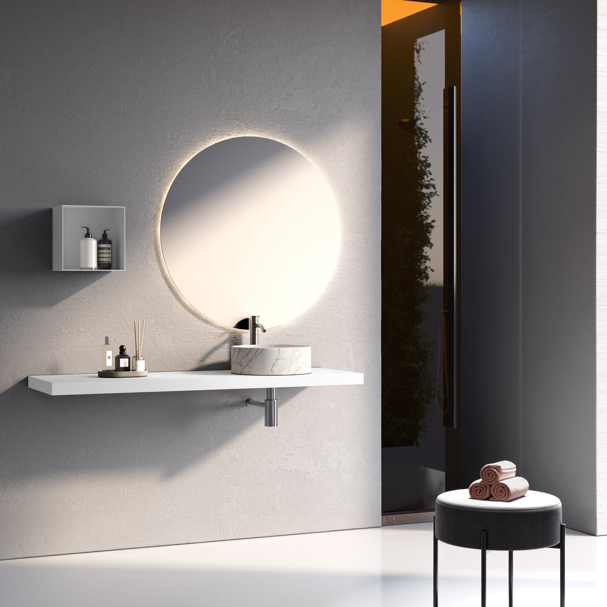 Composizione CUPIDO-63 bianco/calacatta