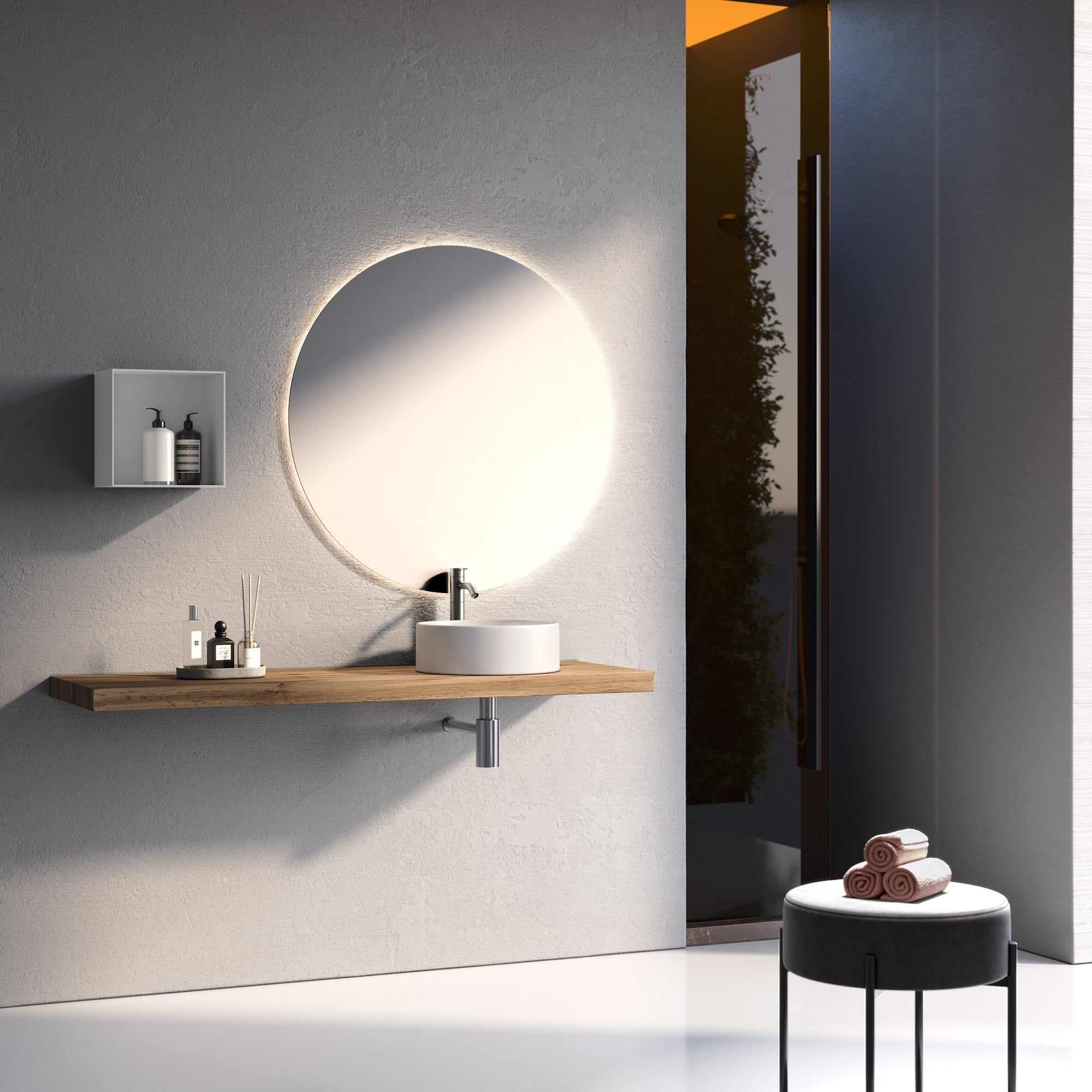 Composizione CUPIDO-63 quercia/bianco