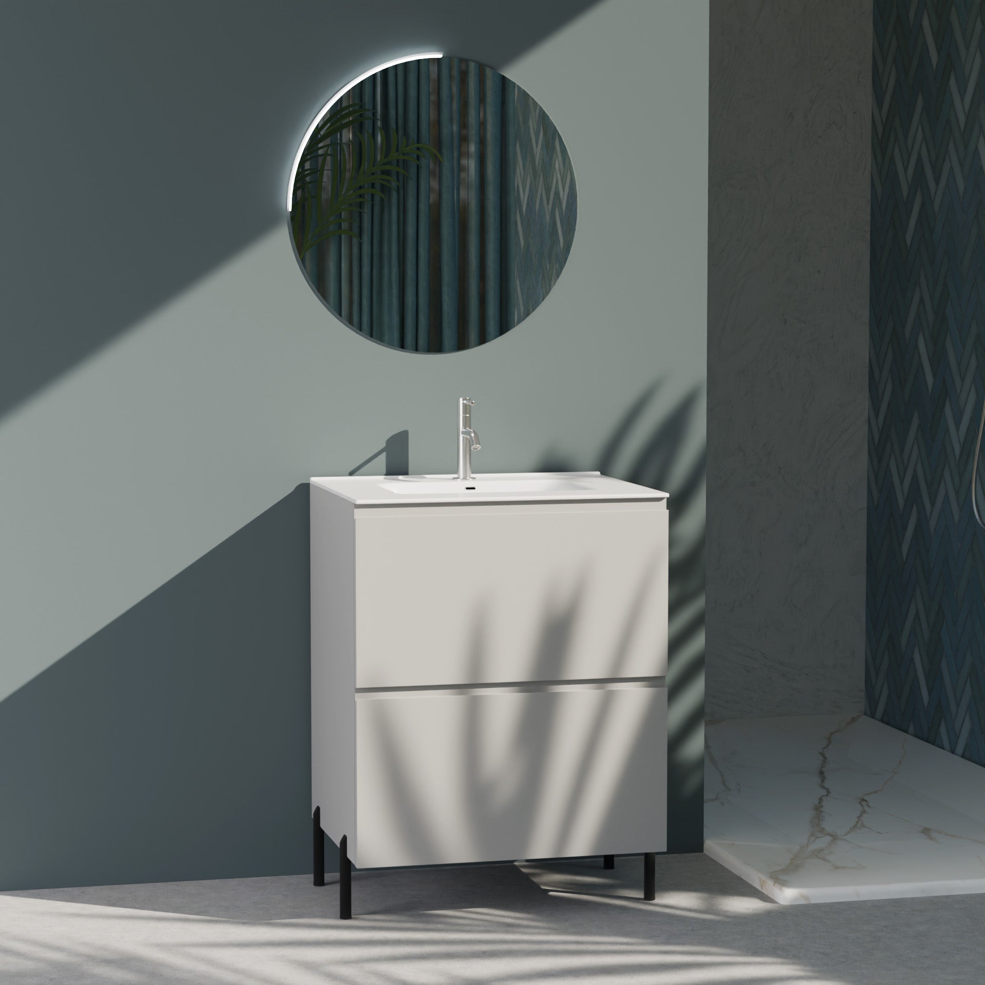 Composizione a terra GALILEO-72 grigio opaco