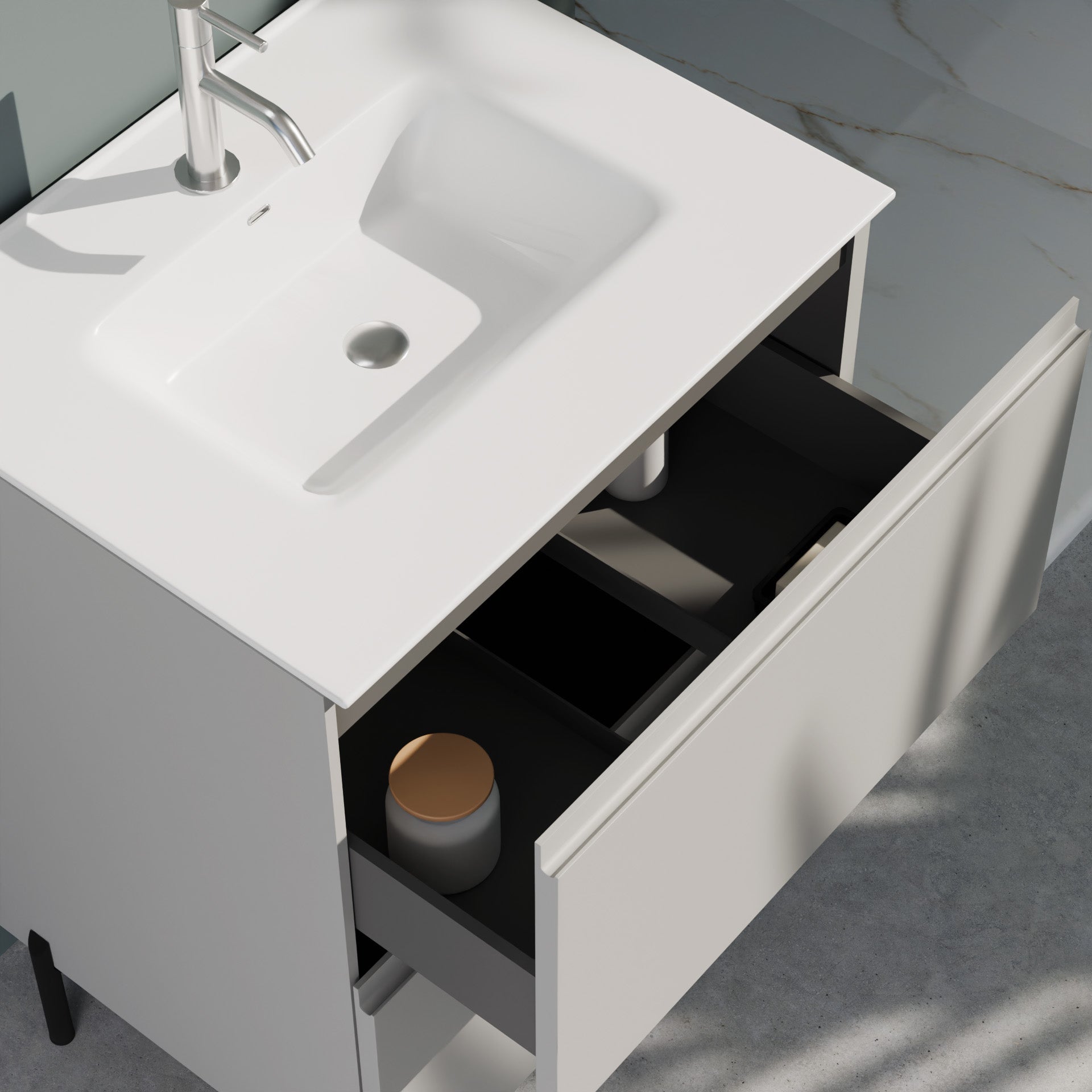 Composizione a terra GALILEO-72 grigio opaco