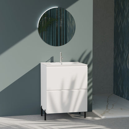 Composizione a terra GALILEO-72 bianco opaco