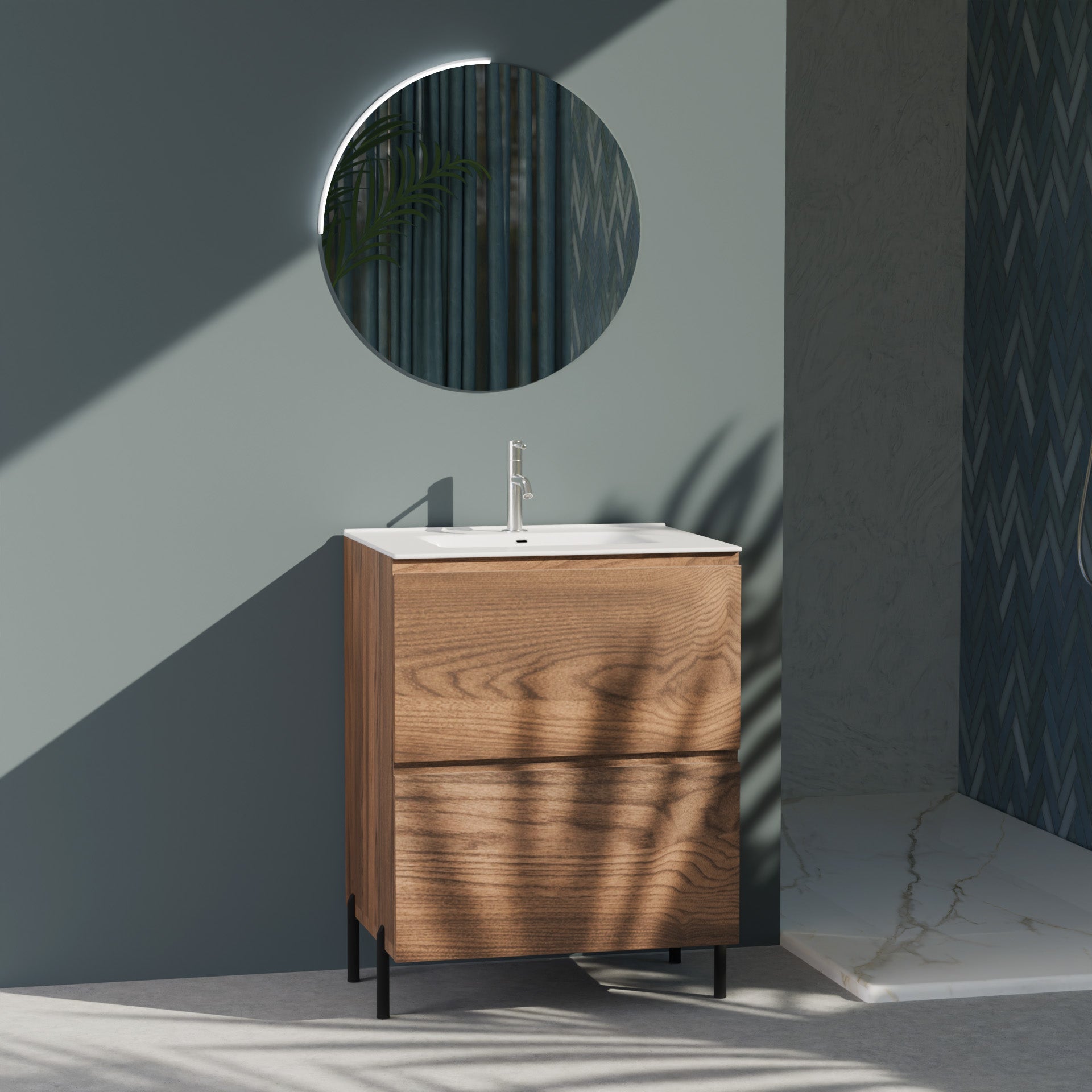 Composizione a terra GALILEO-72 rovere rio