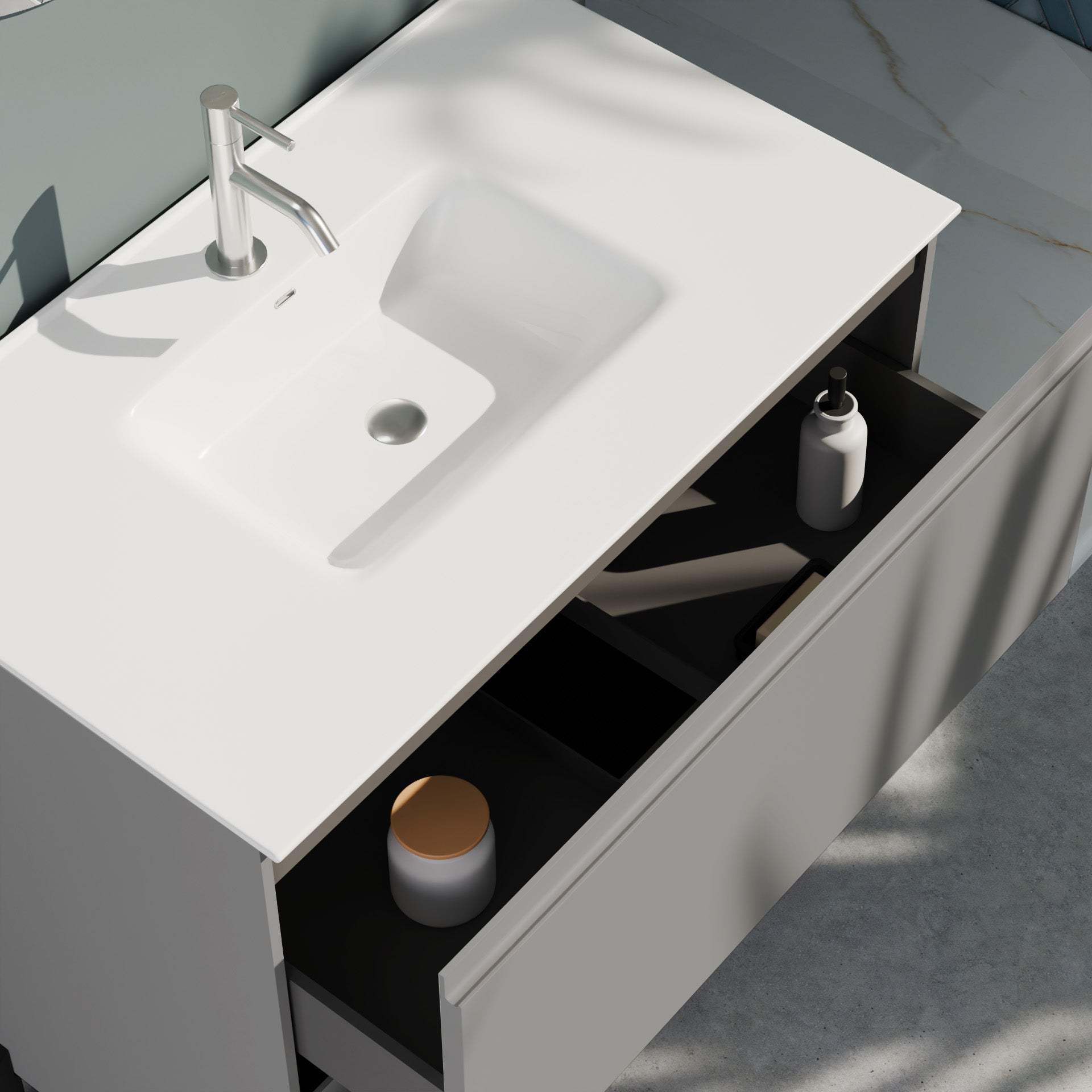 Composizione a terra GALILEO-73 grigio opaco