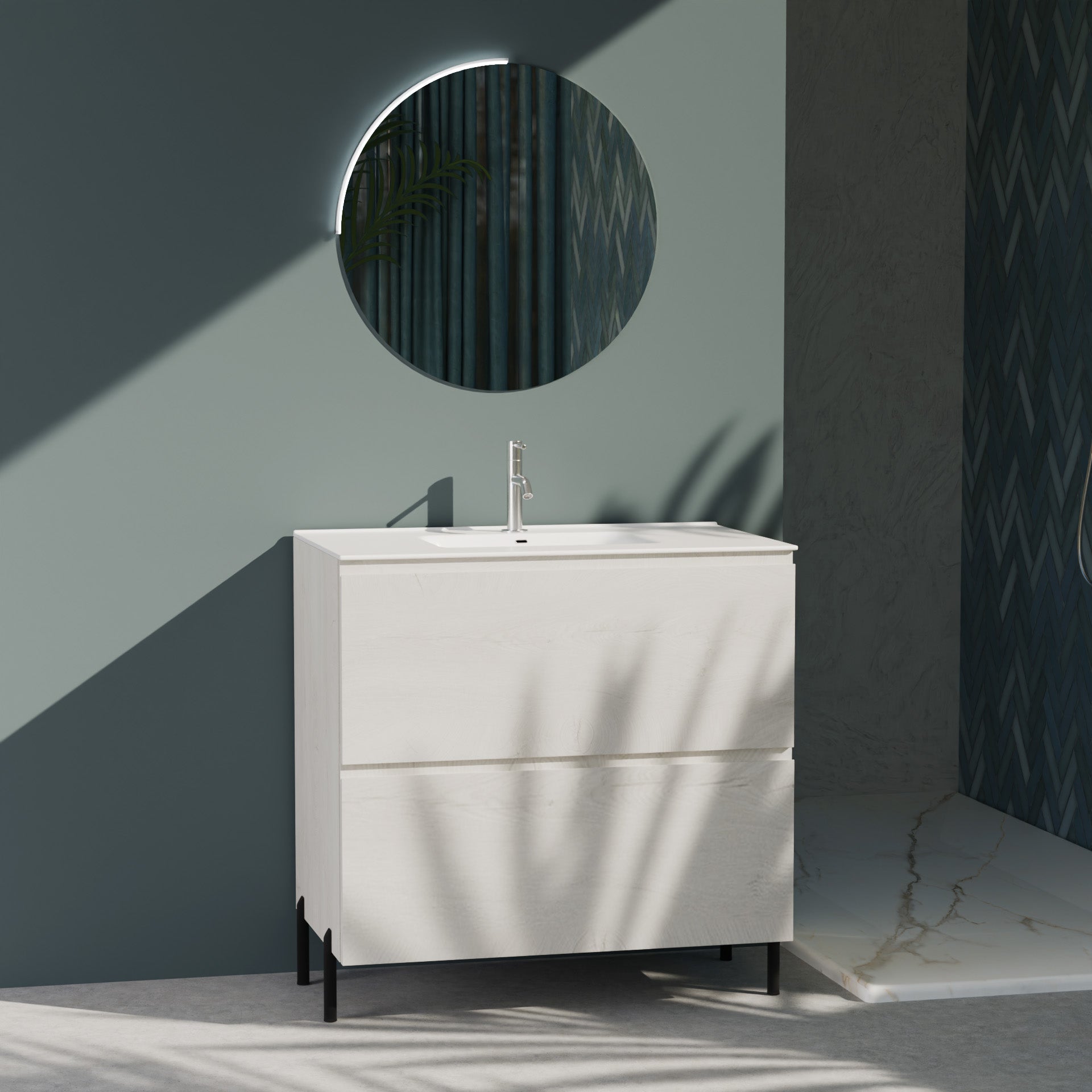 Composizione a terra GALILEO-73 rovere alaska