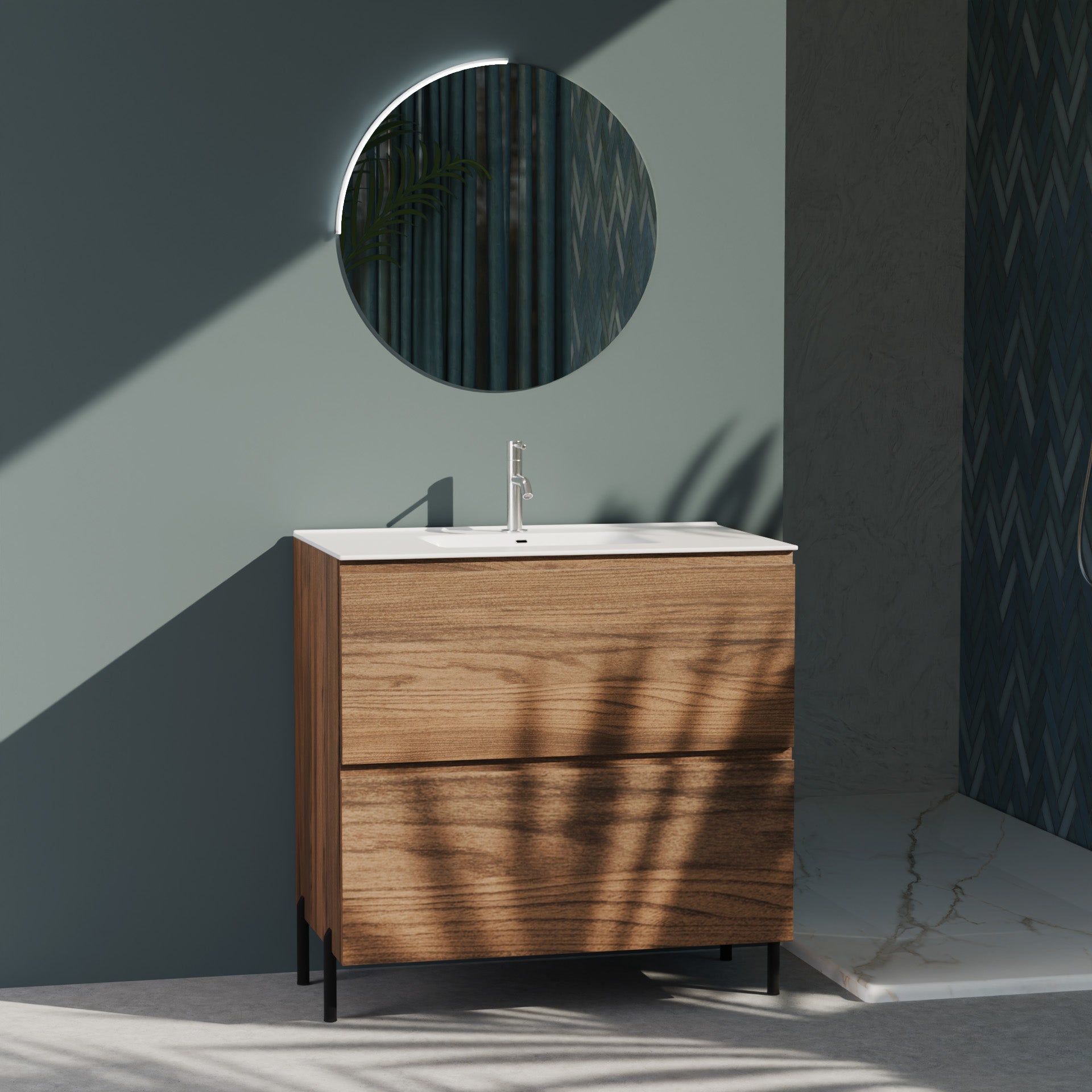 Composizione a terra GALILEO-73 rovere rio