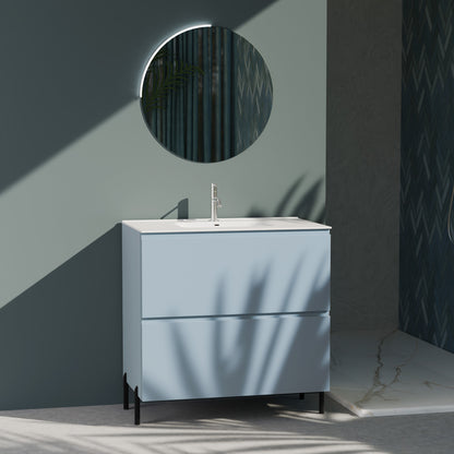 Composizione a terra GALILEO-73 azzurro tiffany