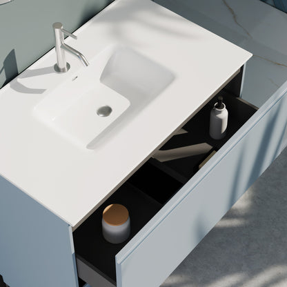 Composizione a terra GALILEO-73 azzurro tiffany