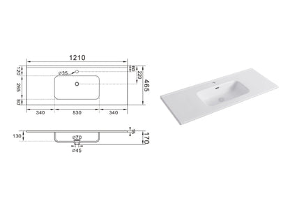 Composizione a terra GALILEO-75 rosa cipria