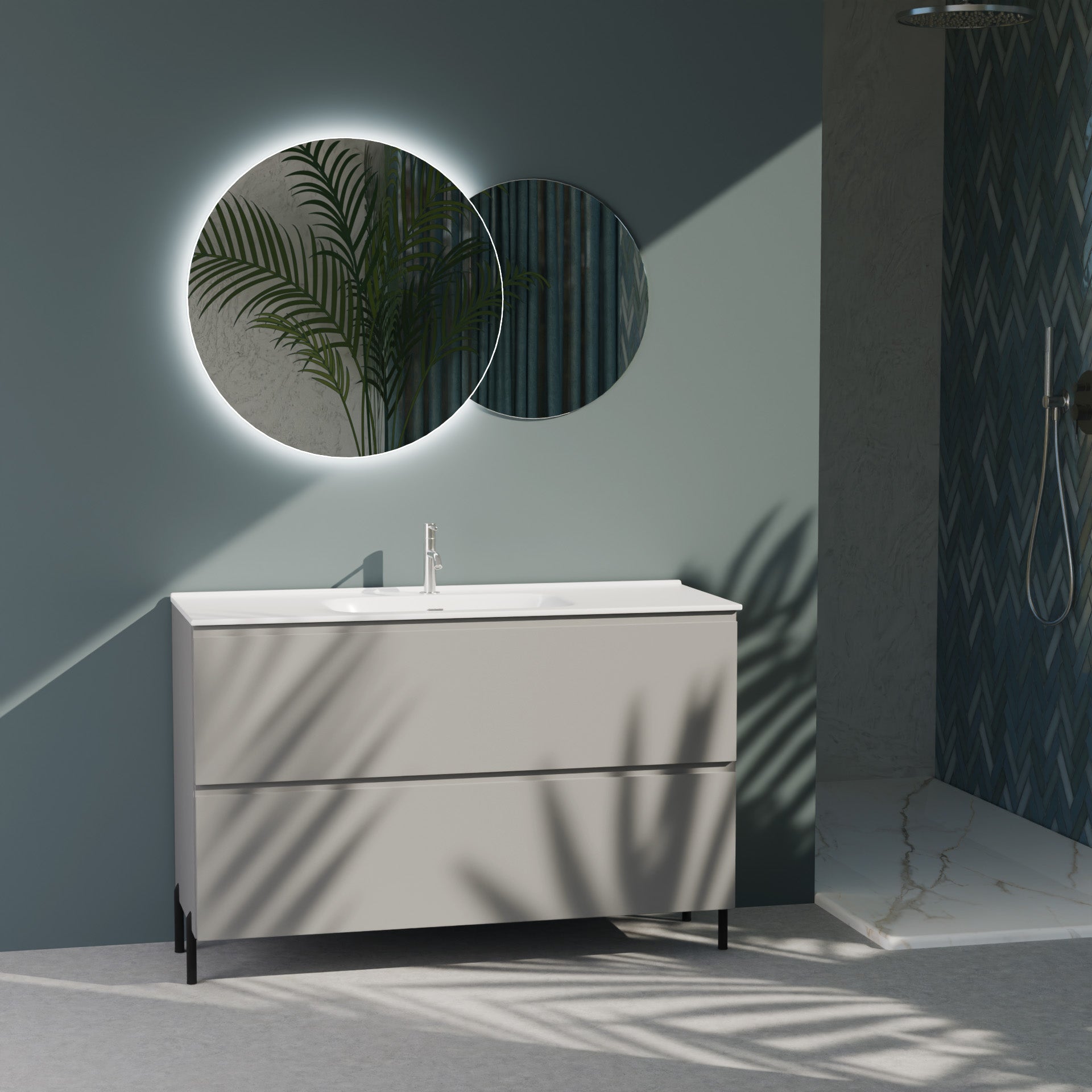 Composizione a terra GALILEO-75 grigio opaco