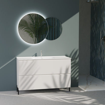 Composizione a terra GALILEO-75 bianco opaco