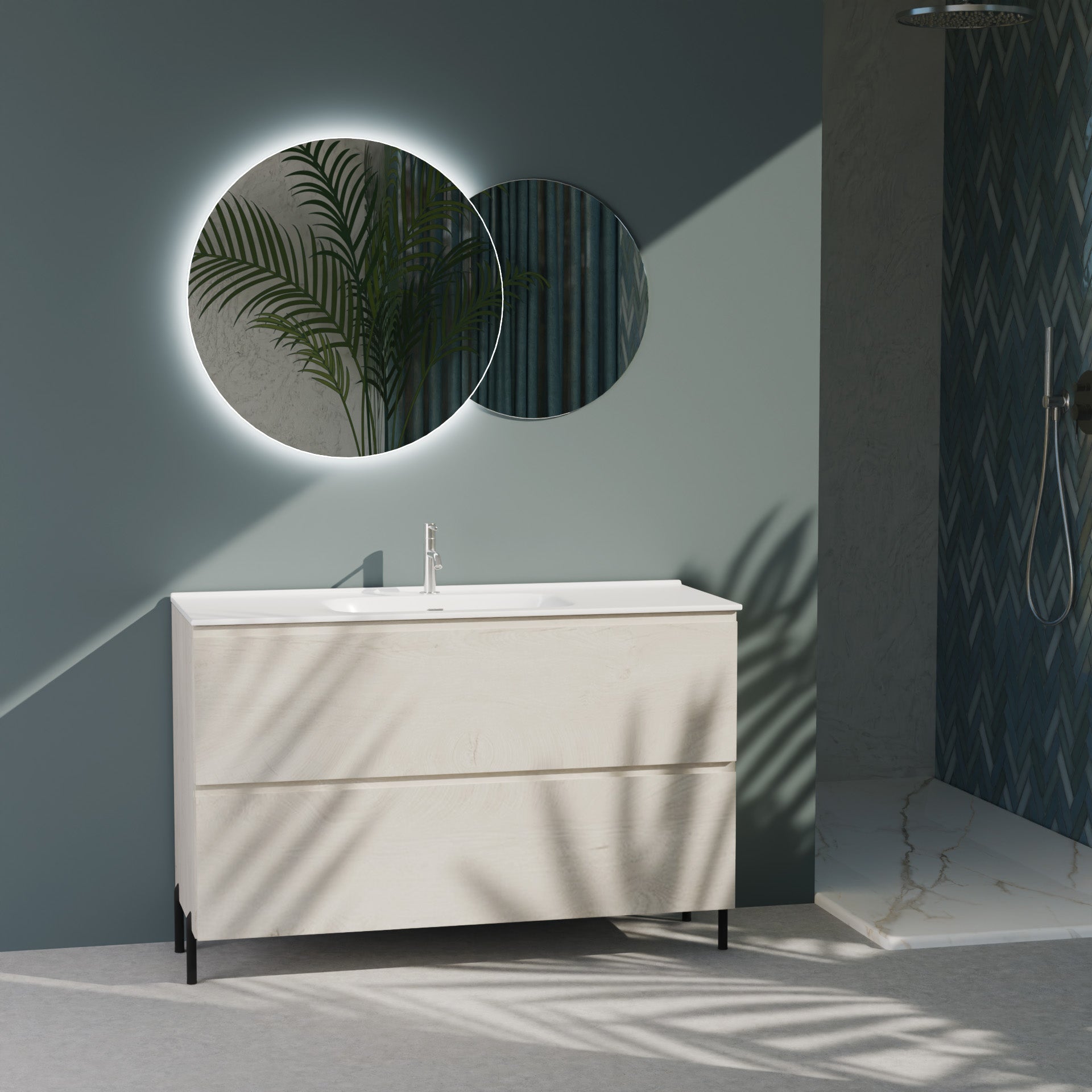 Composizione a terra GALILEO-75 rovere alaska