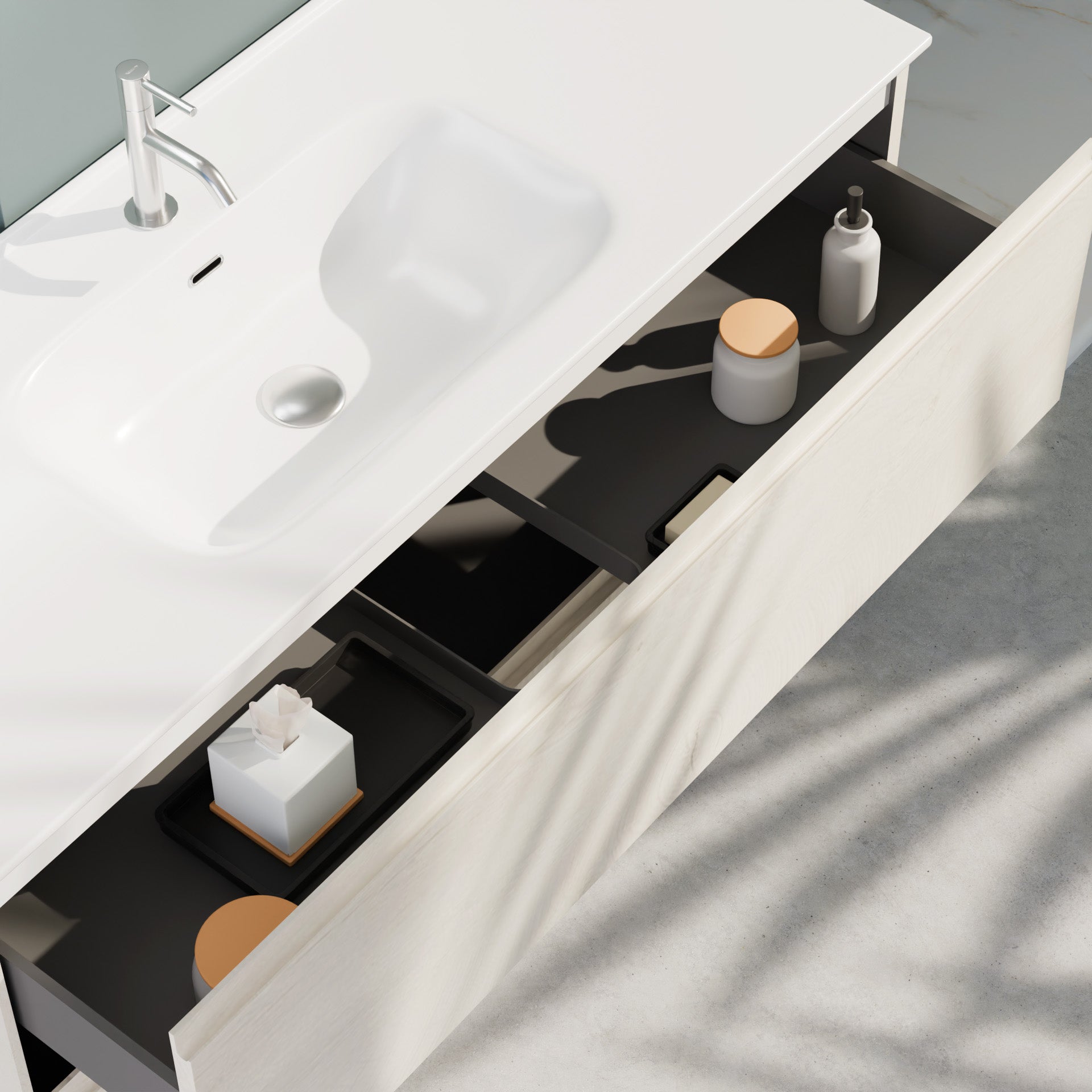 Composizione a terra GALILEO-75 rovere alaska