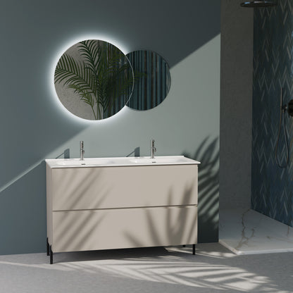 Composizione a terra doppia vasca GALILEO-76 tortora