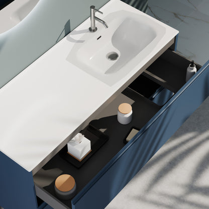 Composizione a terra vasca DX GALILEO-77 blu