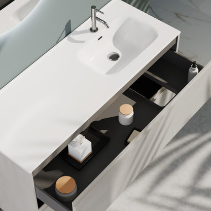 Composizione a terra vasca DX GALILEO-77 rovere alaska