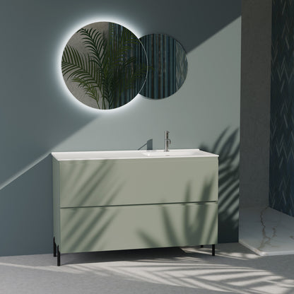 Composizione a terra vasca DX GALILEO-77 verde salvia