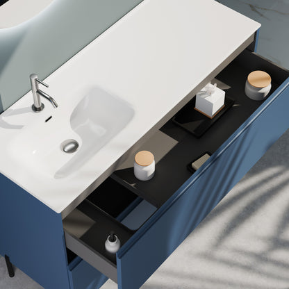 Composizione a terra vasca SX GALILEO-78 blu