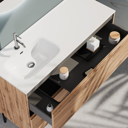 Composizione a terra vasca SX GALILEO-78 quercia