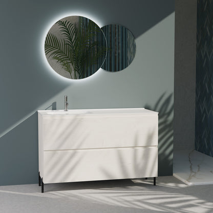 Composizione a terra vasca SX GALILEO-78 rovere alaska