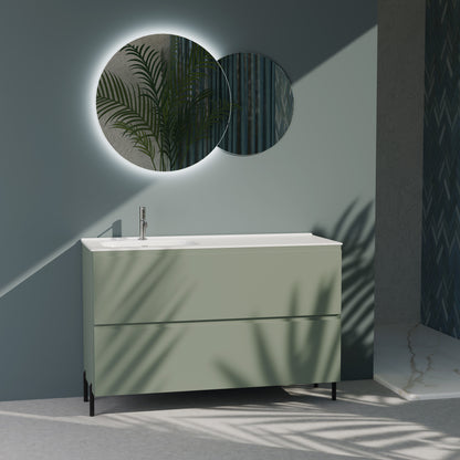 Composizione a terra vasca SX GALILEO-78 verde salvia