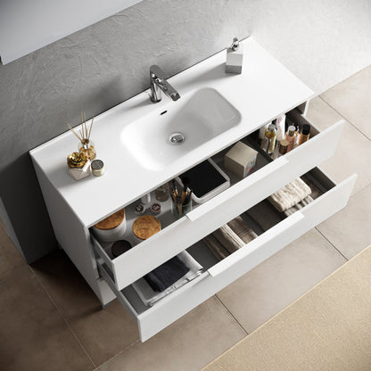 Composizione MALMO bianco opaco