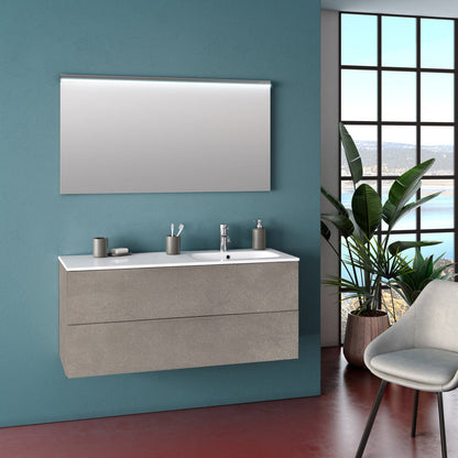 Composizione vasca DX MALMO avana pietra