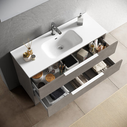 Composizione vasca SX MALMO avana pietra