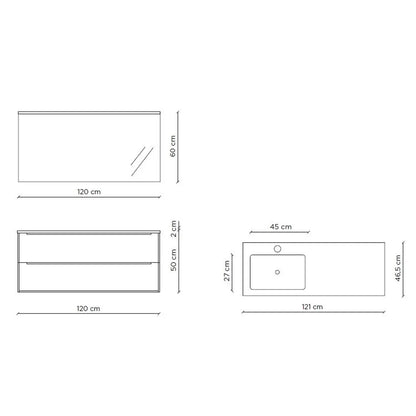 Composizione vasca SX MALMO-42