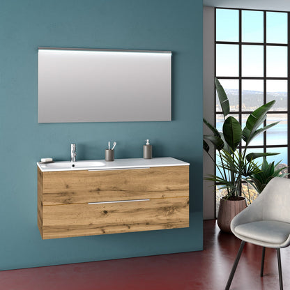 Composizione vasca SX MALMO quercia