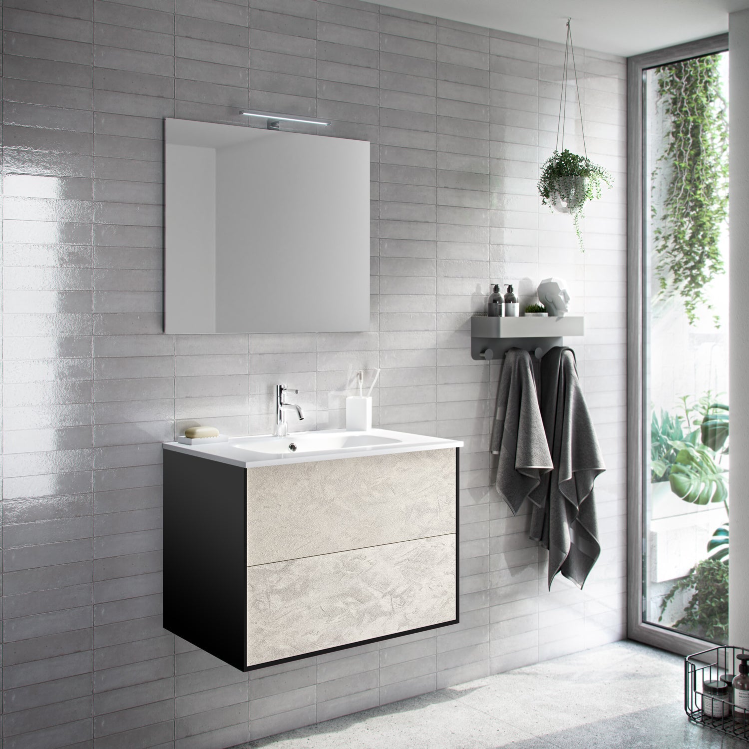 Composizione AGO avana pietra