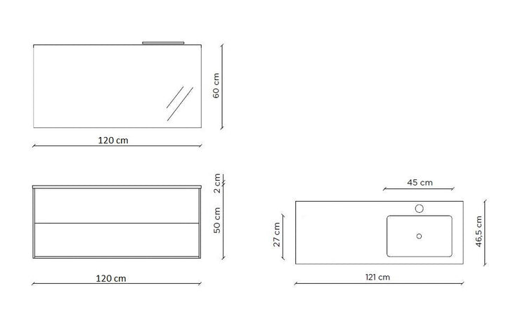 Badewannenkomposition DX 4-teilig AGO Eiche