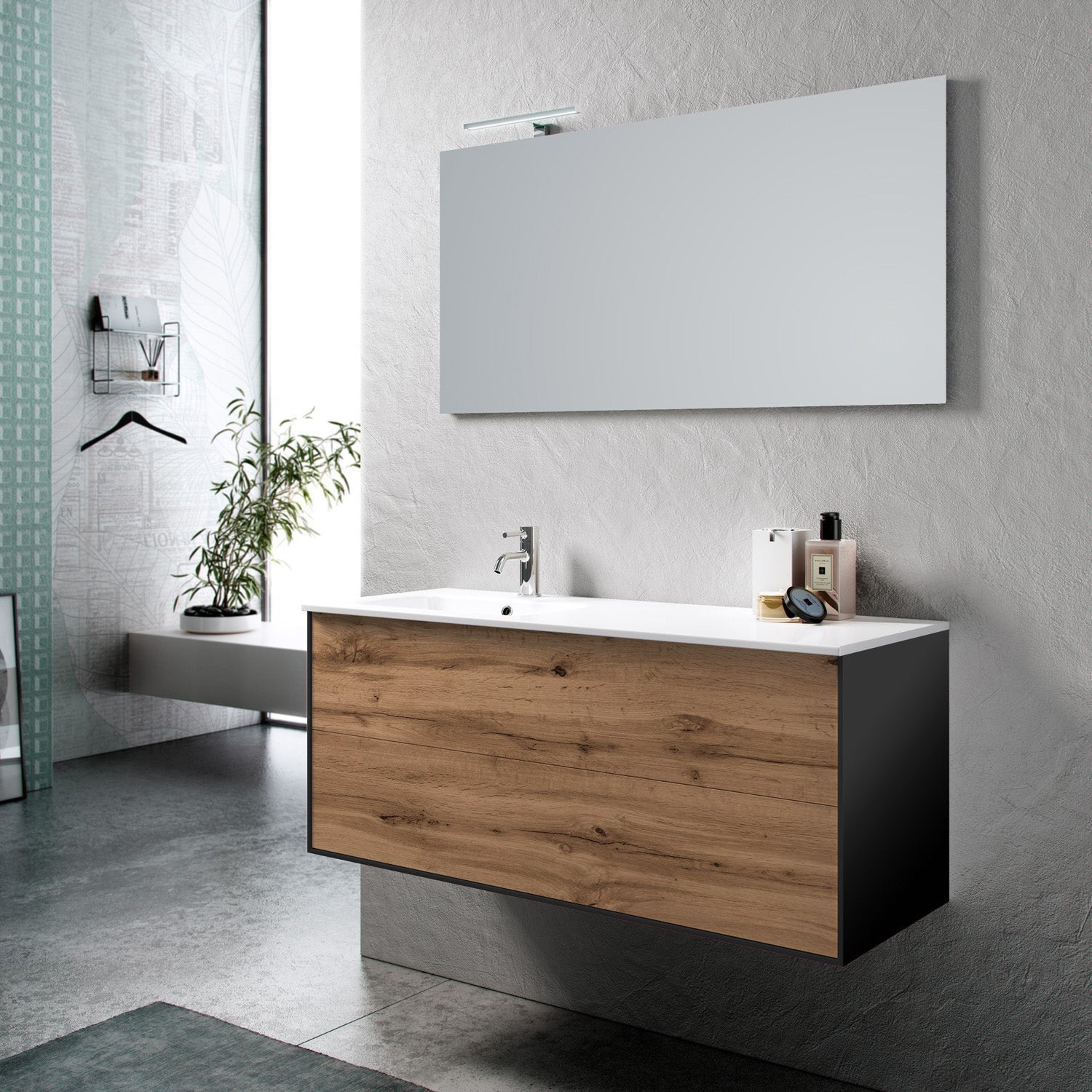 Composizione vasca SX AGO quercia