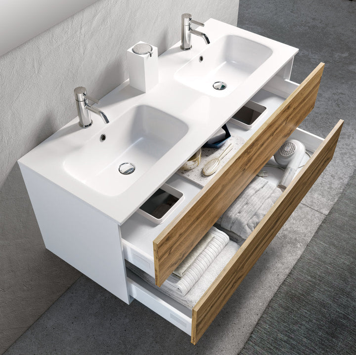 Double basin composition 5 pieces AGO oak
