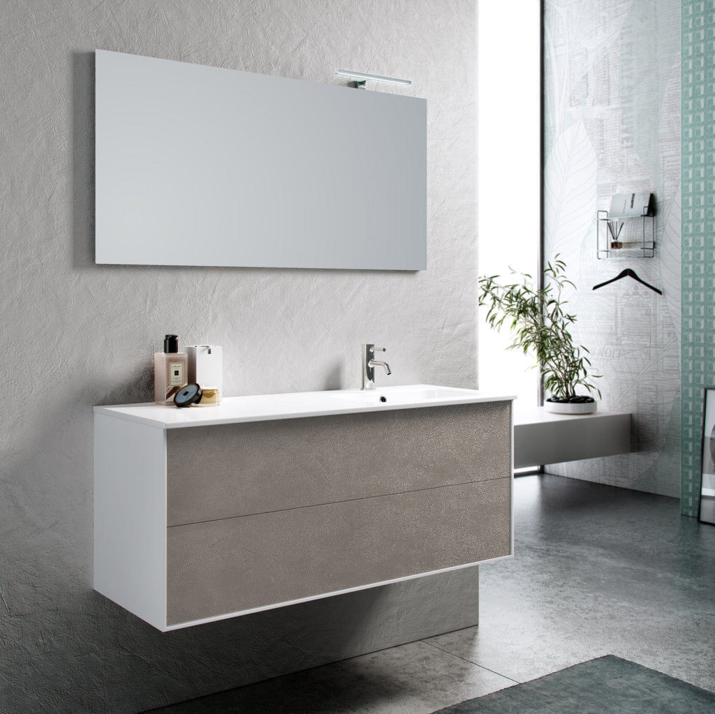 Composizione vasca DX AGO avana pietra