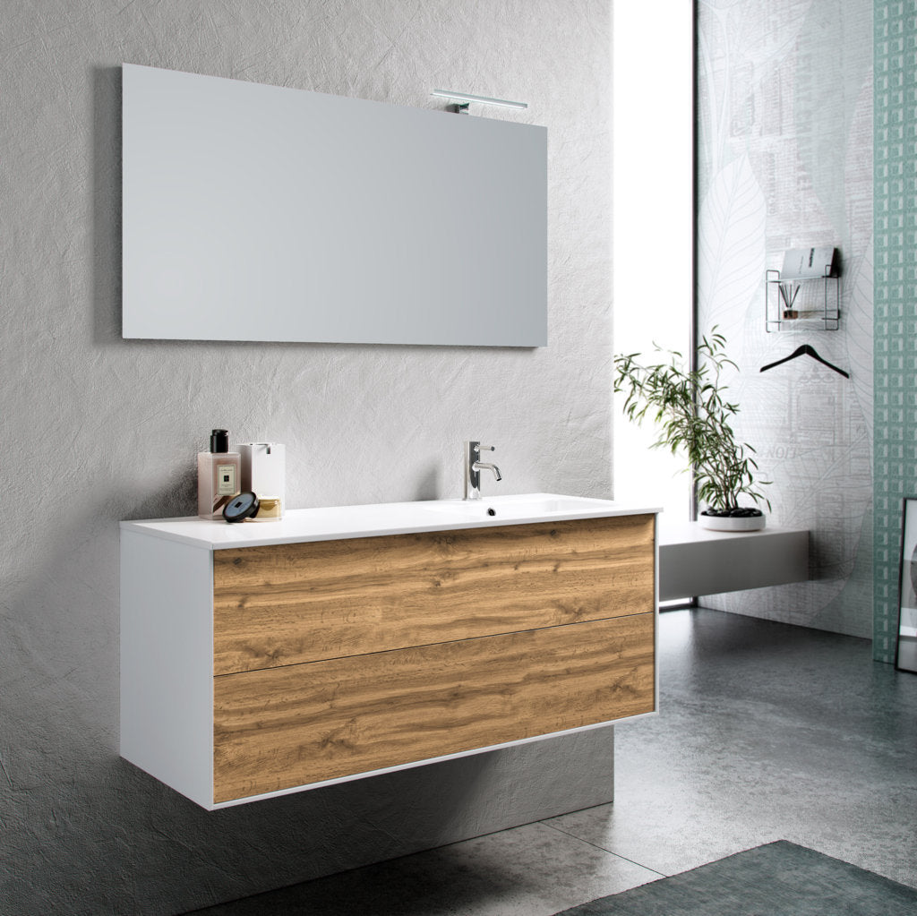 Composition bathtub DX 4 pieces AGO oak