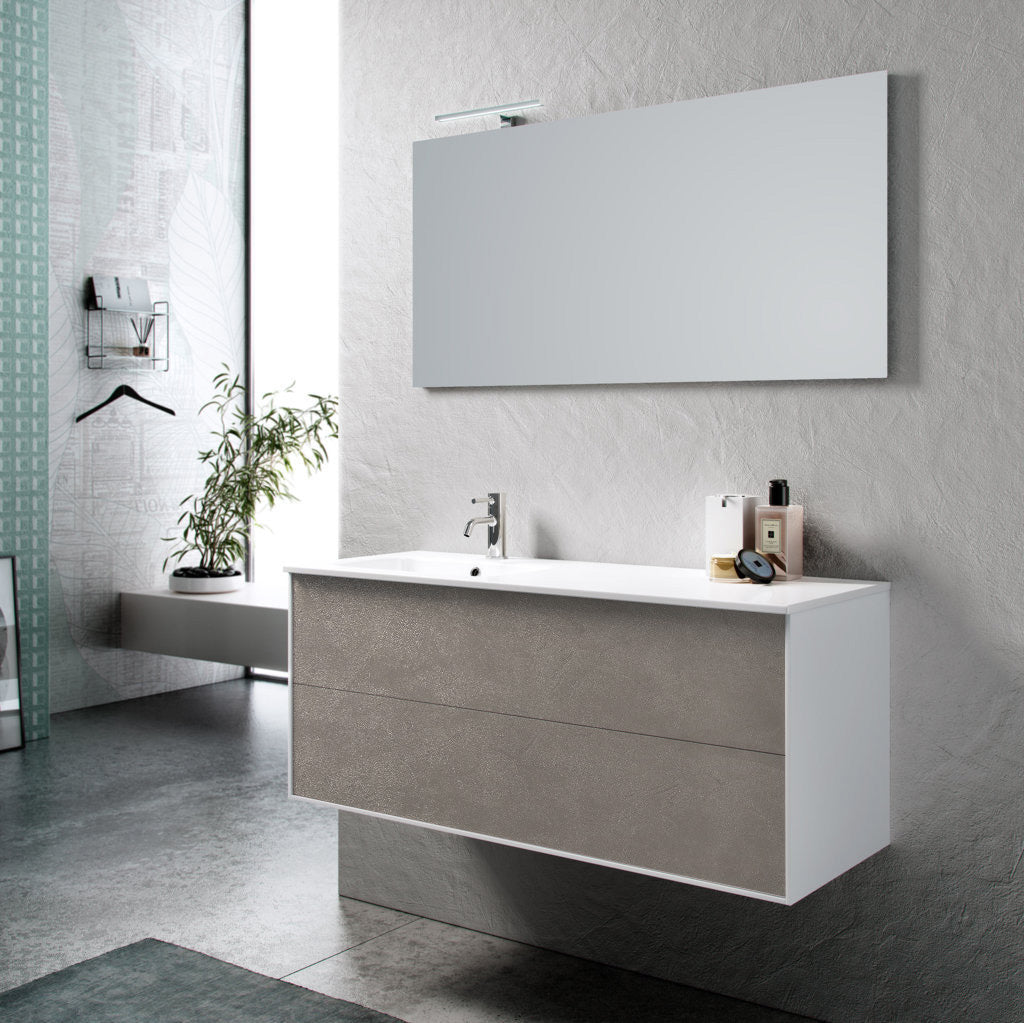 Composizione vasca SX AGO avana pietra