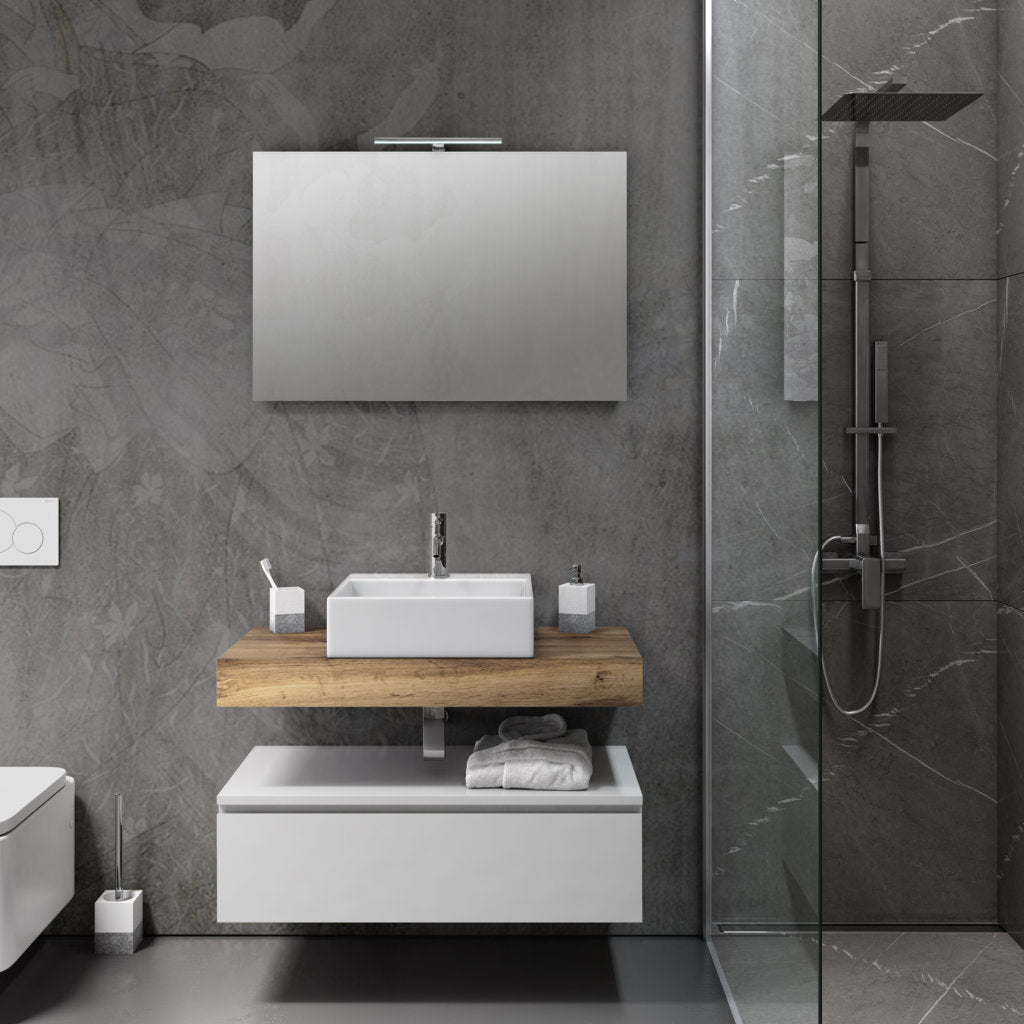 Composizione YOKA-02 quercia/bianco