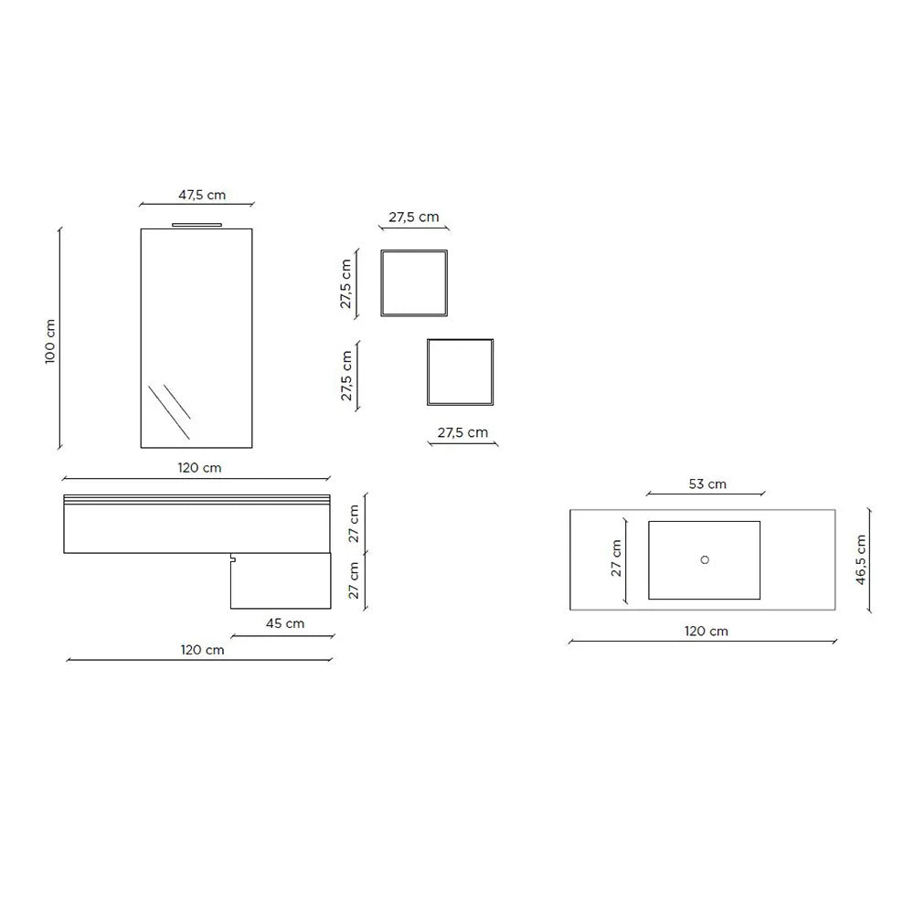 Composizione vasca SX YOKA-07