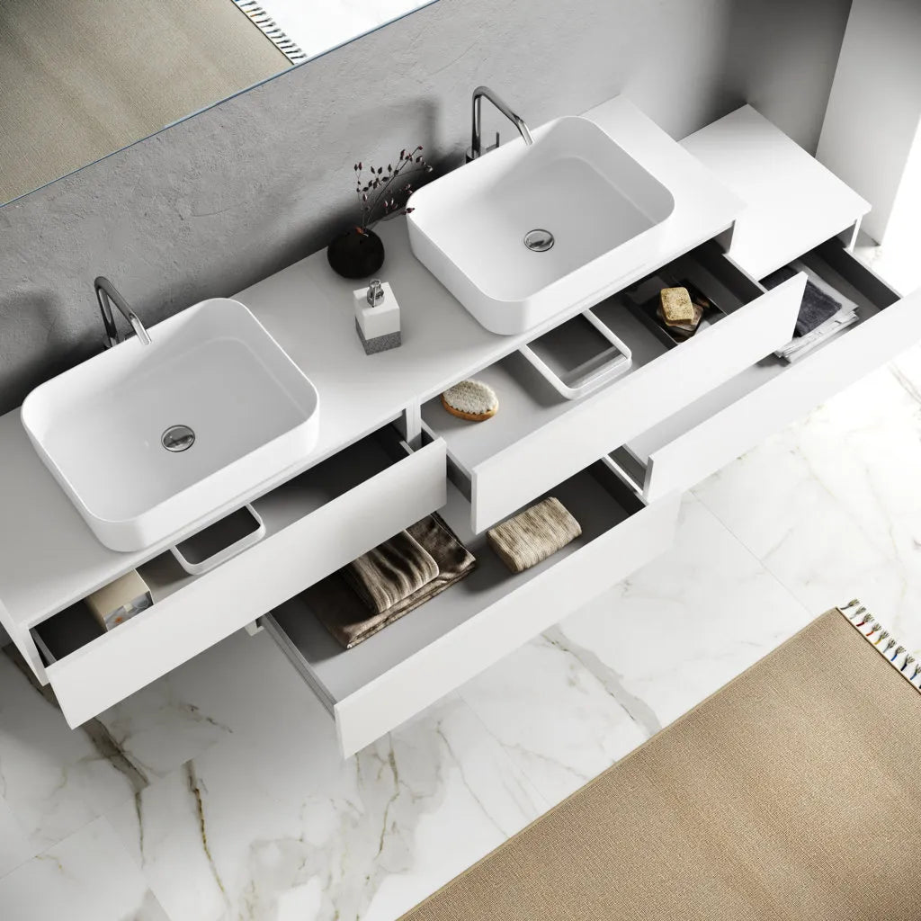 Composizione doppio lavabo YOKA-16